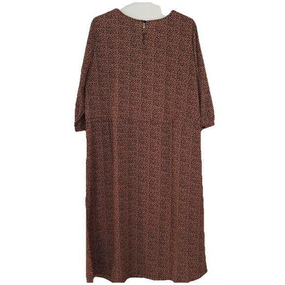 MACY'S BACKSTAGE M.I.D Cheetah Print Blousy Dress Cinched Waist NWT - Picture 5 of 6